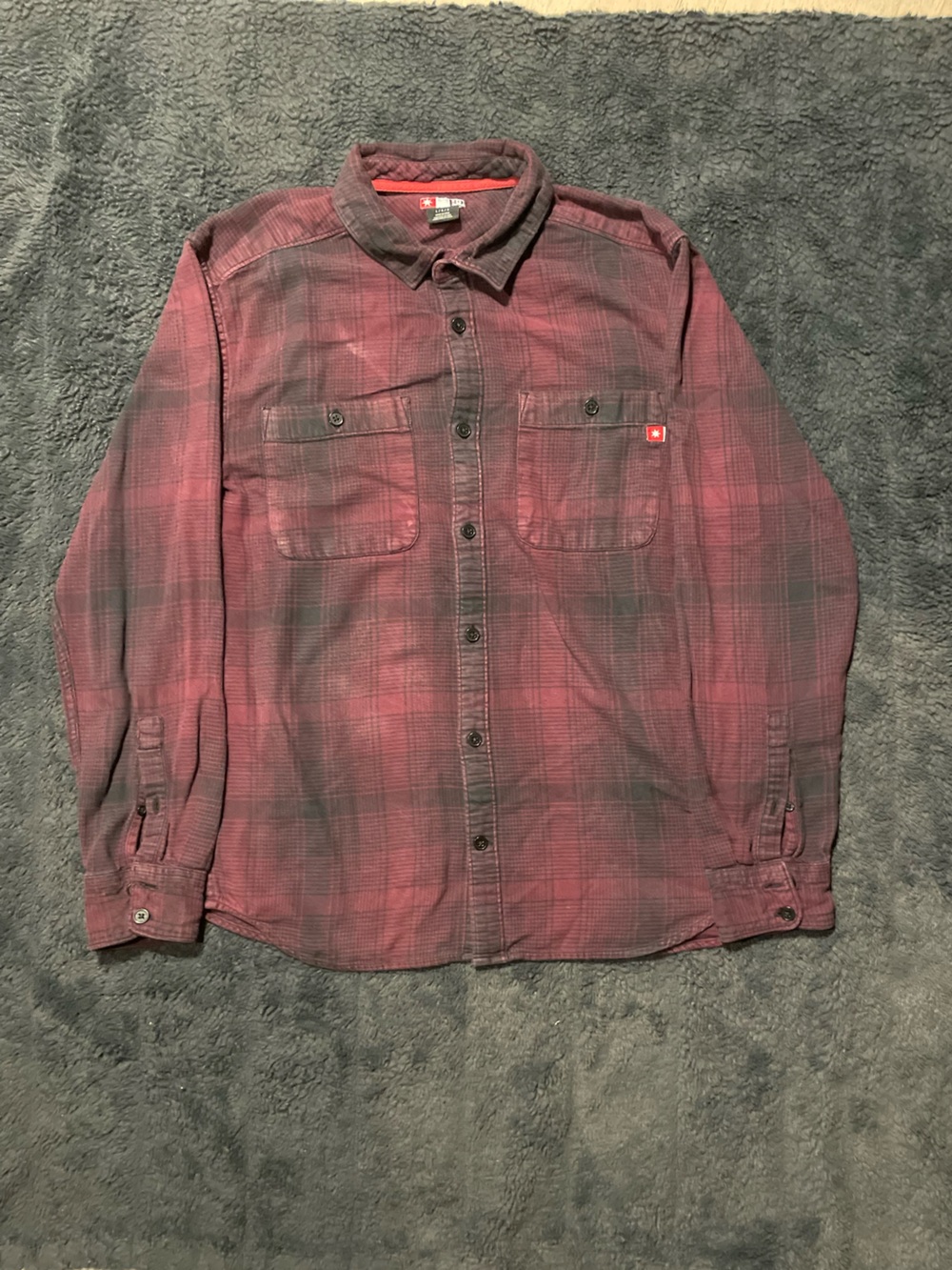 DC red and black flannel